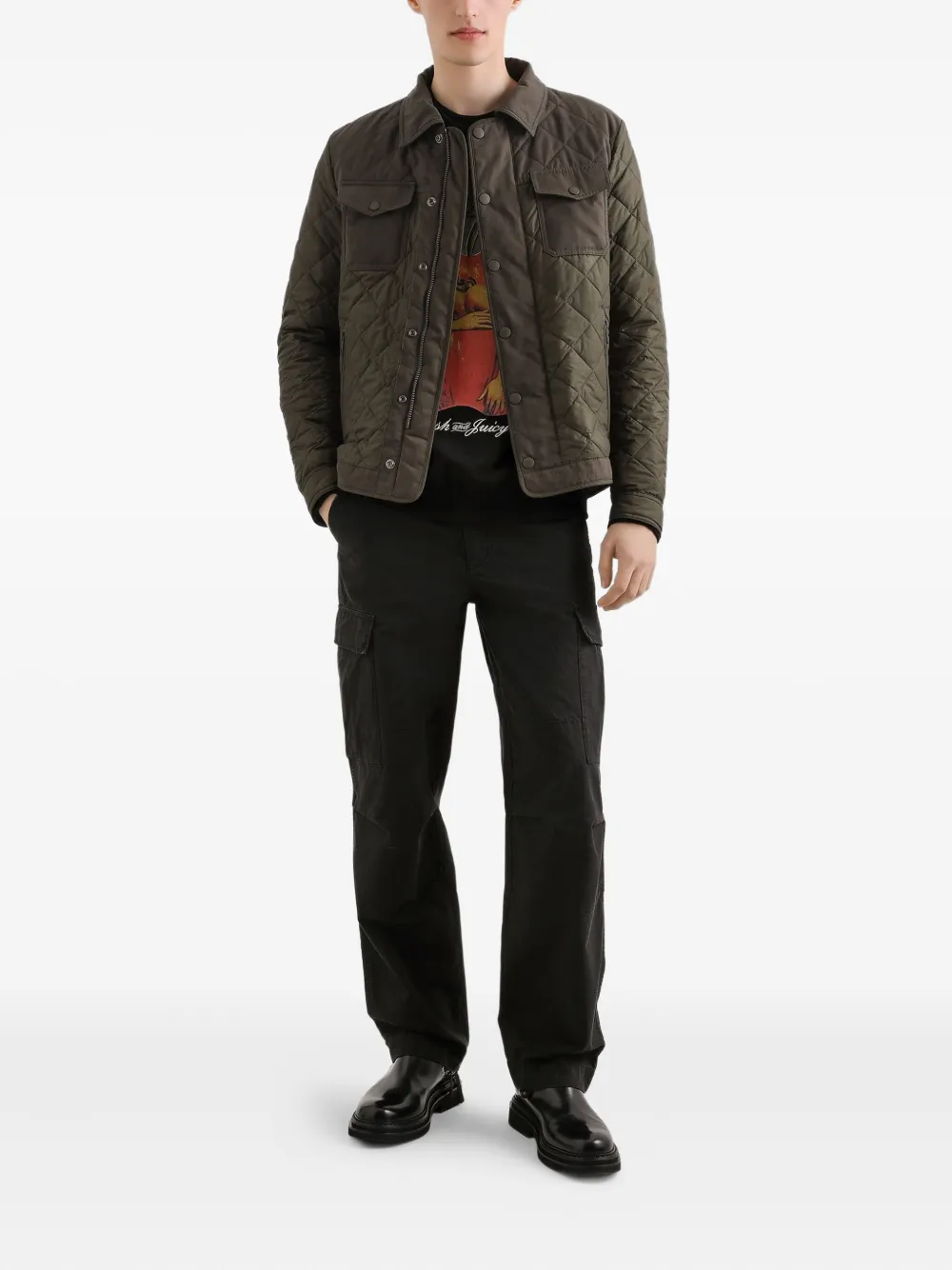 Dolce & Gabbana quilted flap-pocket shirt jacket | Down Jackets | Image 2