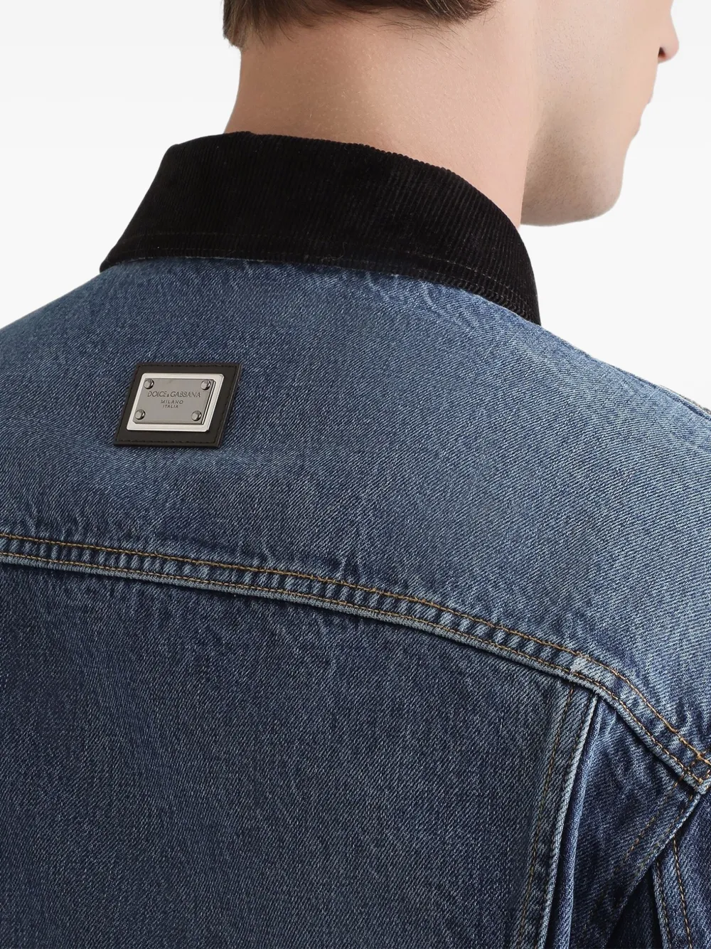 Dolce & Gabbana Denim jack Blauw