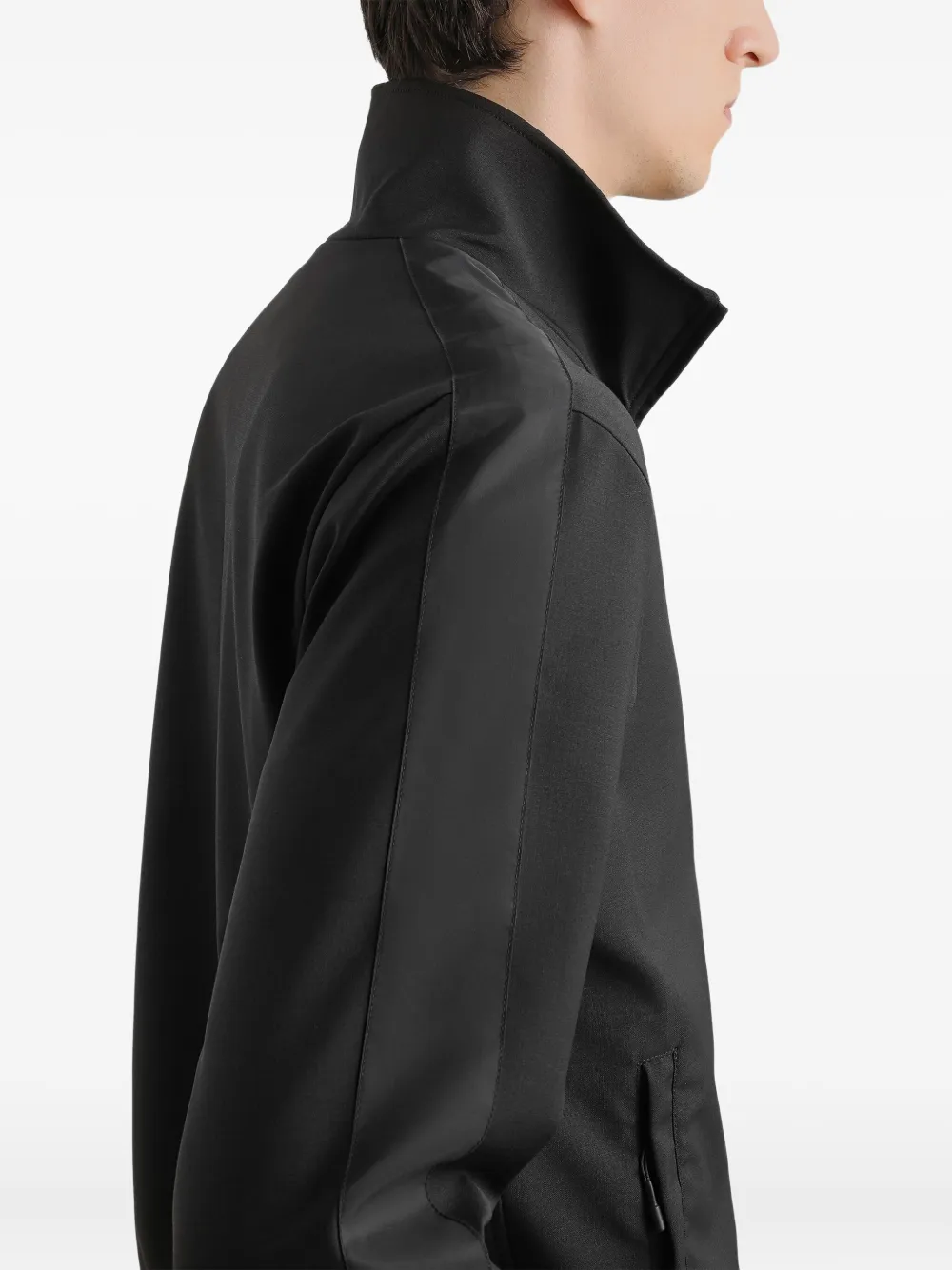 Dolce & Gabbana Bomberjack met logopatch en rits Zwart