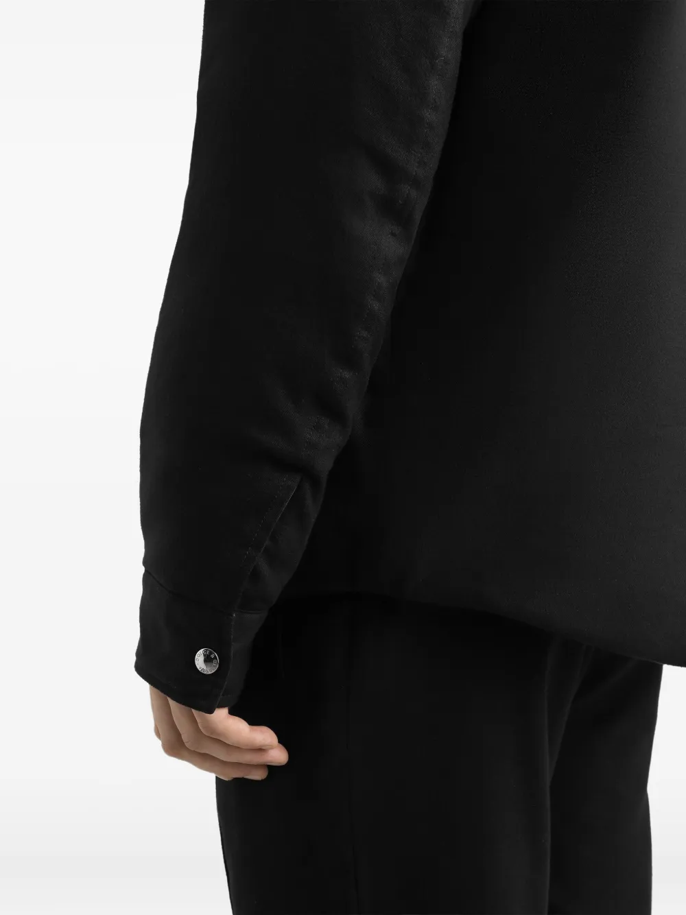 Dolce & Gabbana Omkeerbaar flanellen shirtjack Zwart