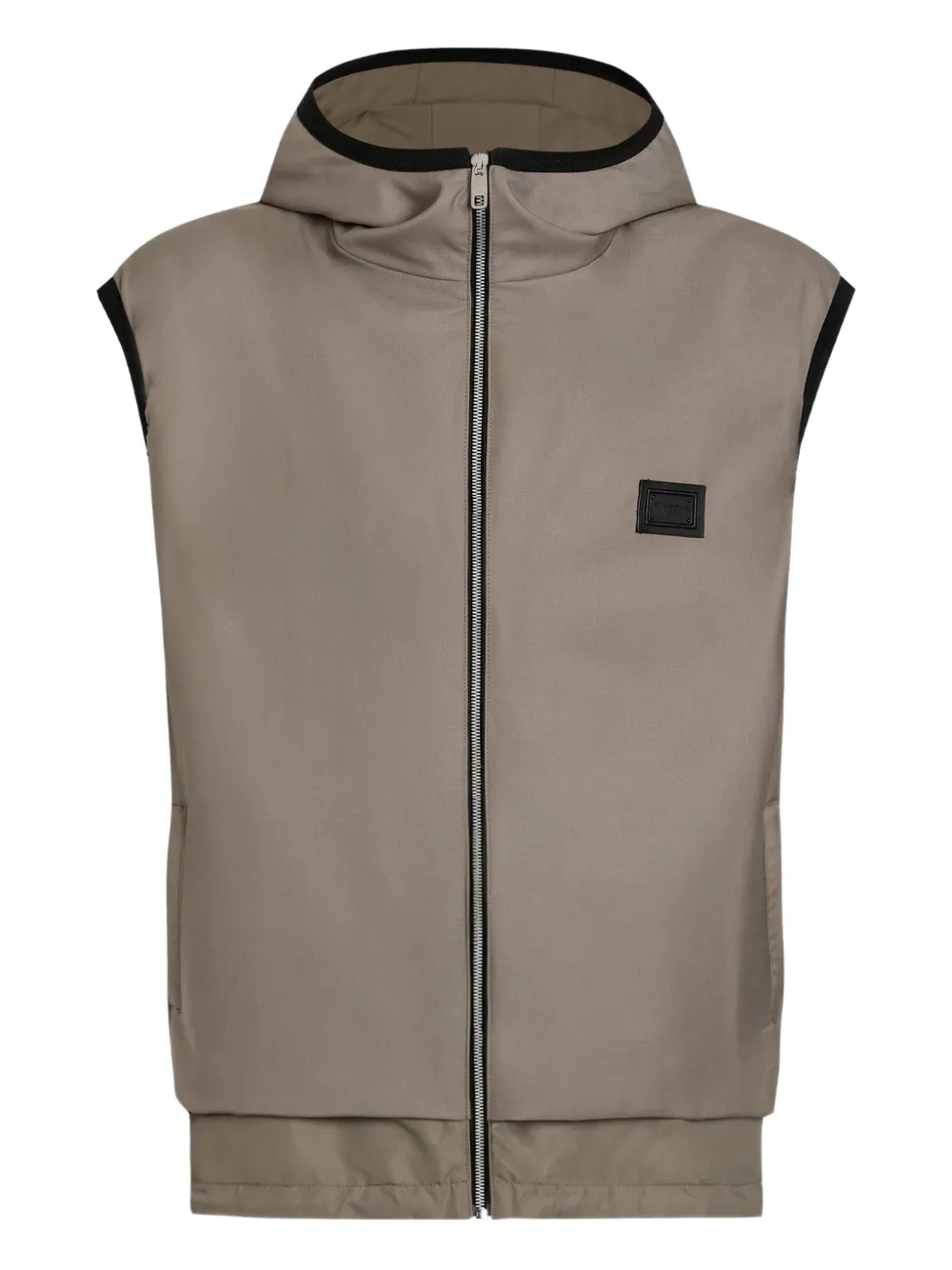hooded gilet