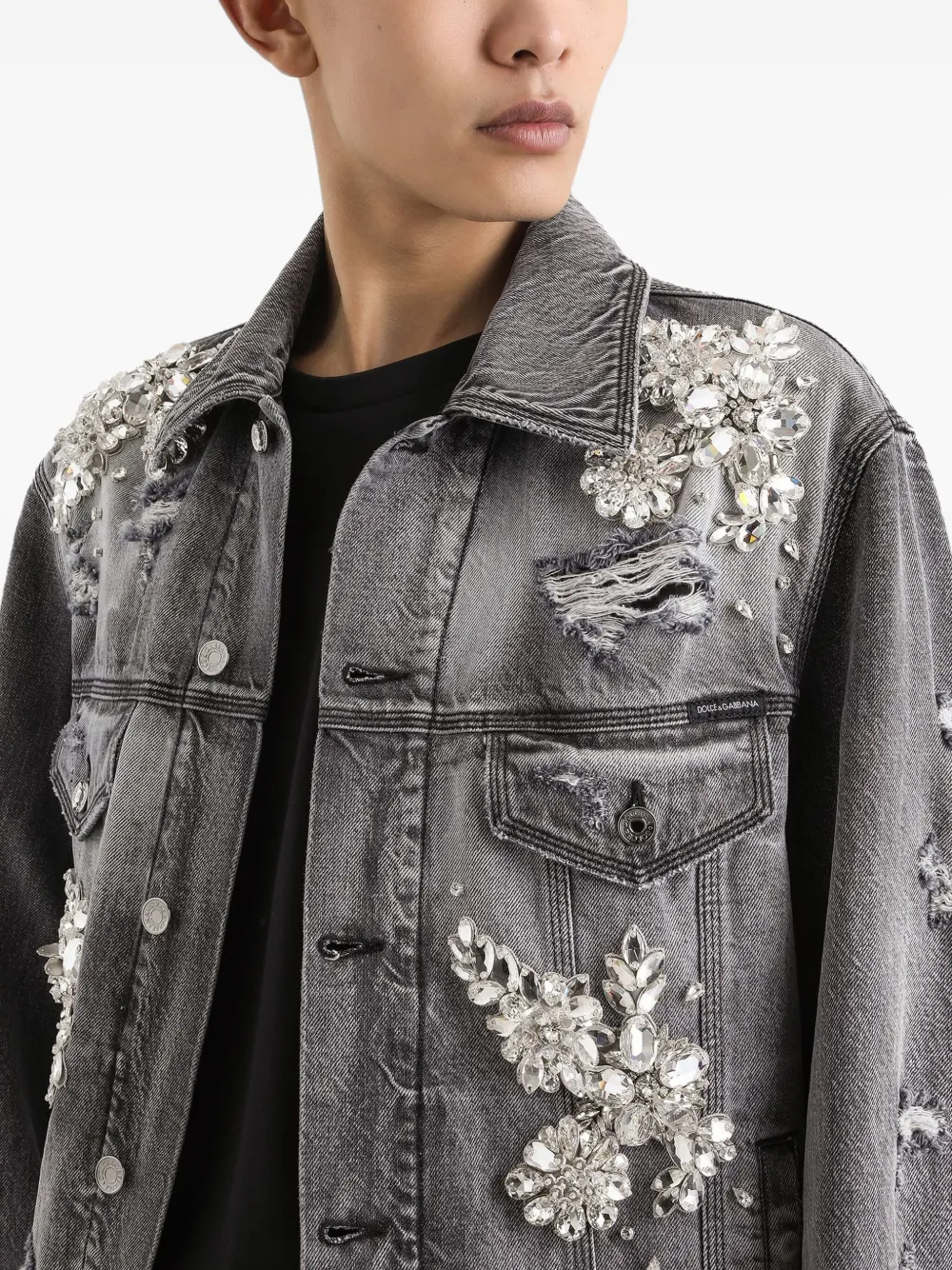 Dolce & Gabbana Denim jack Grijs