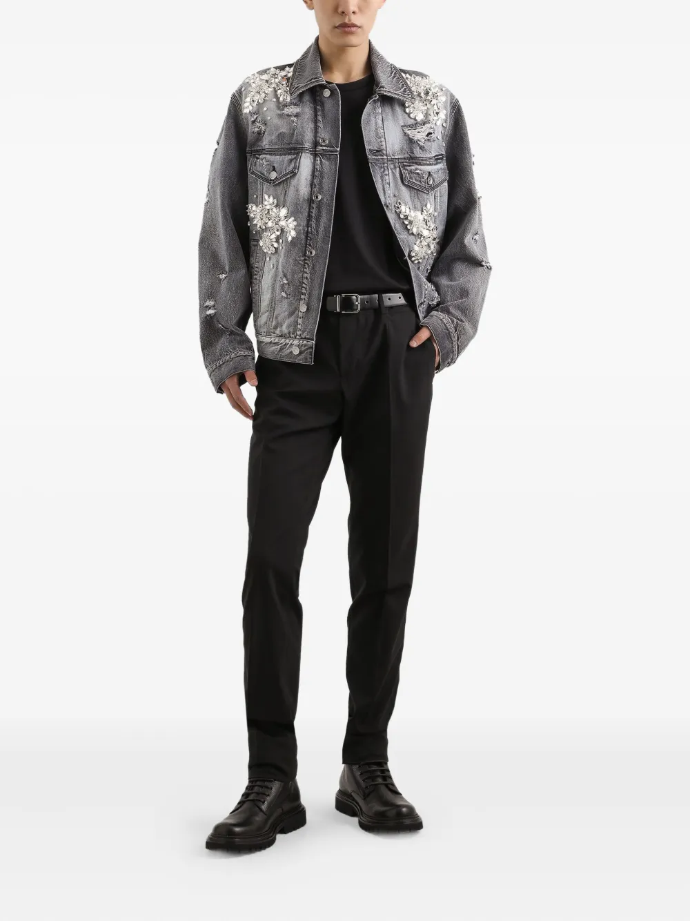 Dolce & Gabbana Denim jack Grijs