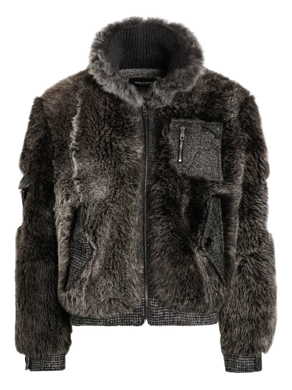 Dolce & Gabbana knitted zip-fastening jacket | Brown | Image 1