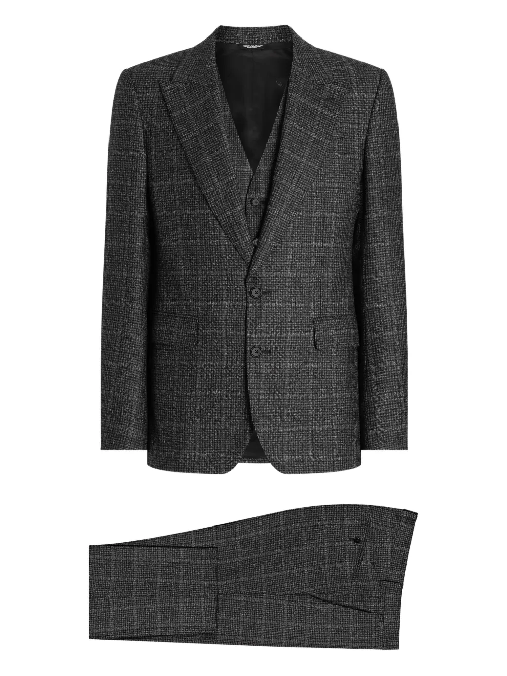 Dolce & Gabbana Geruit pak Grijs