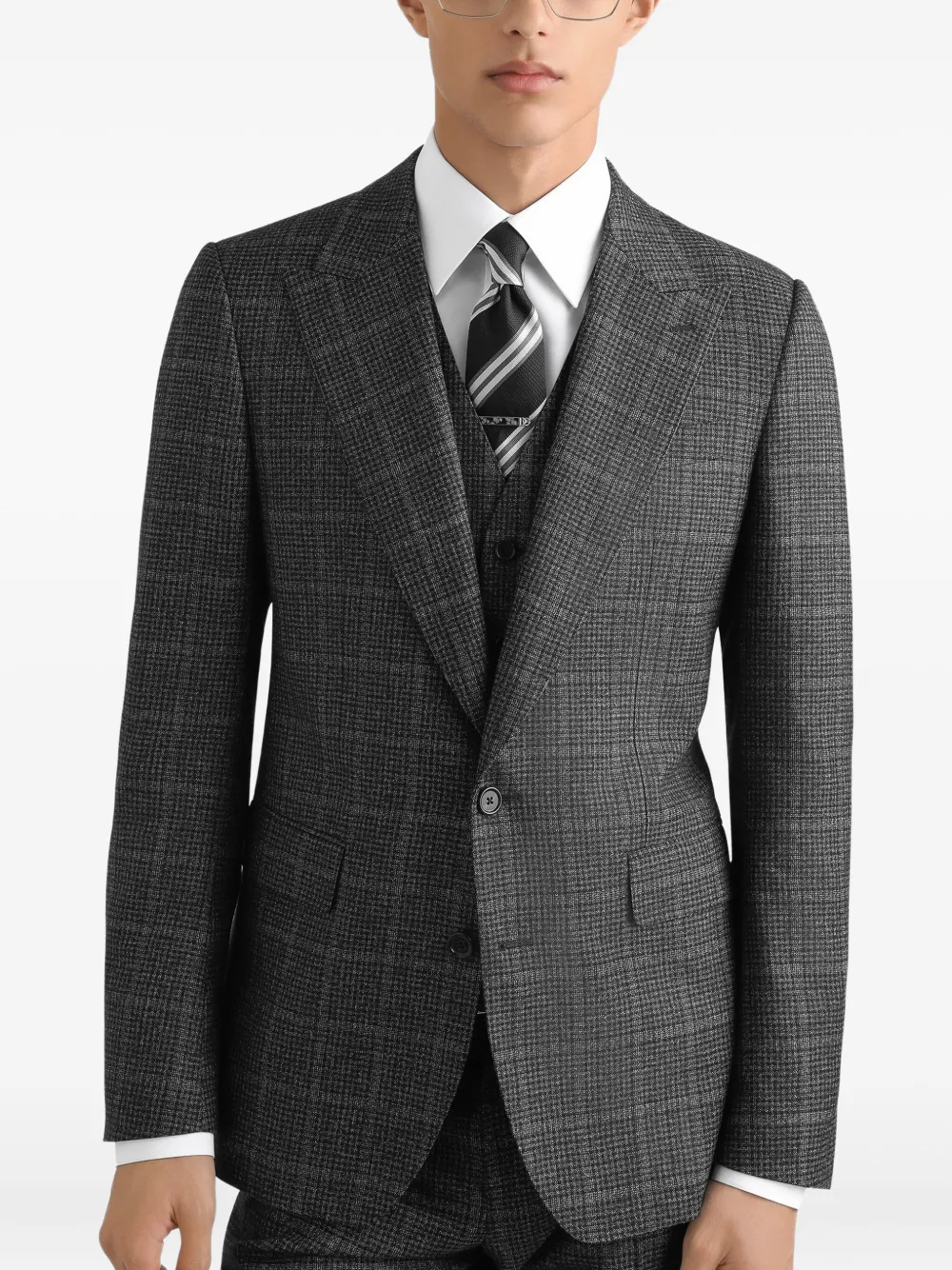 Dolce & Gabbana Geruit pak Grijs