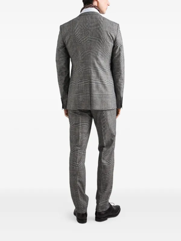Dolce & Gabbana チェック スリーピース スーツ | グレー | FARFETCH JP