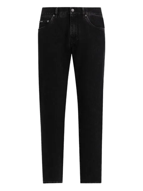 Dolce & Gabbana logo-plaque cotton jeans
