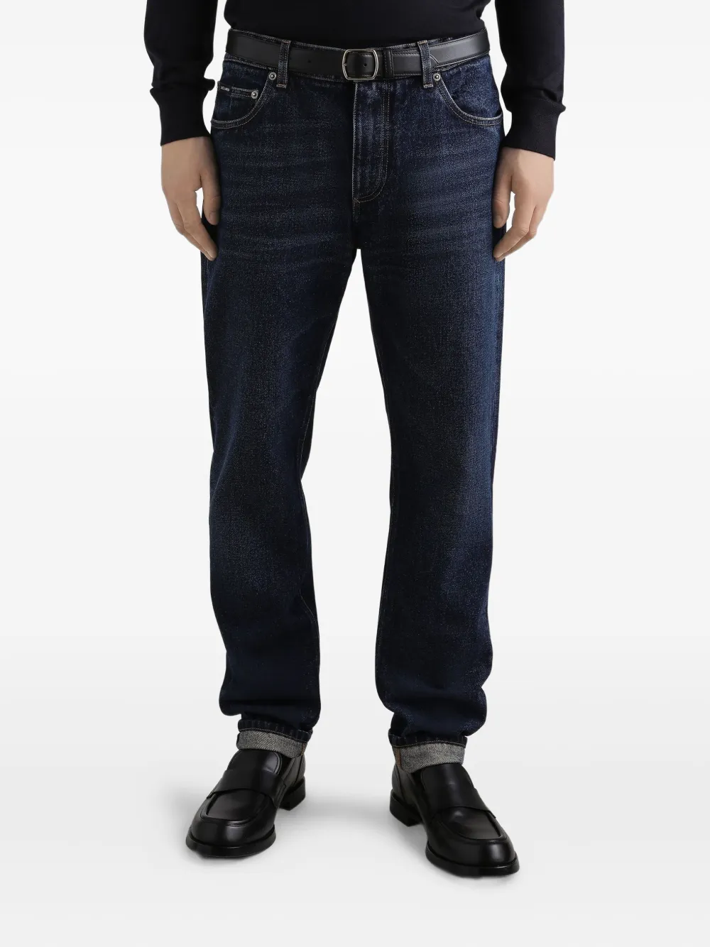 Dolce & Gabbana Katoenen jeans met vijf zakken Blauw