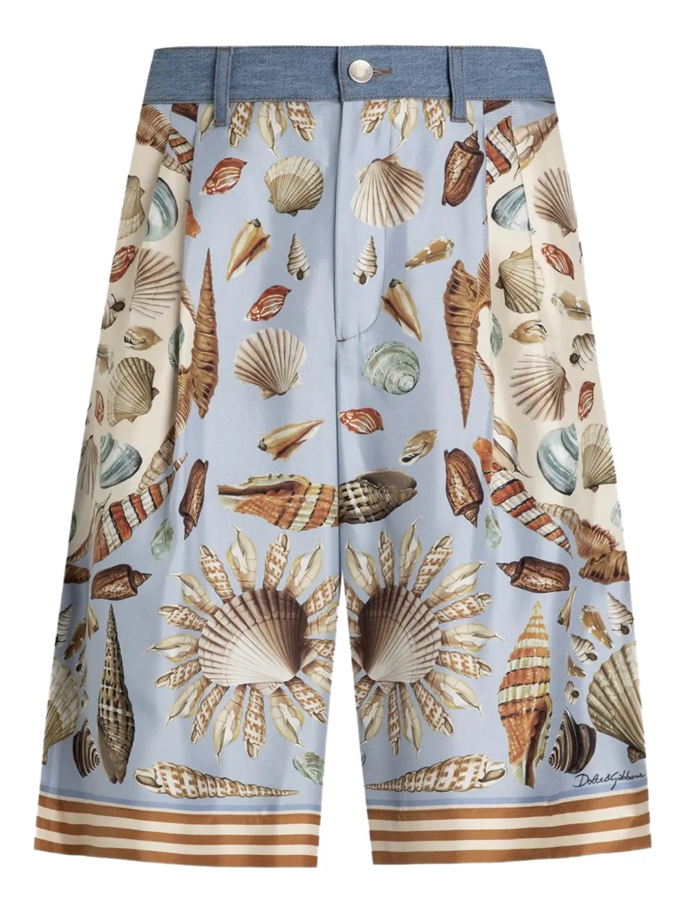 Dolce & Gabbana bermudas de algodón y seda | azul | Image 1