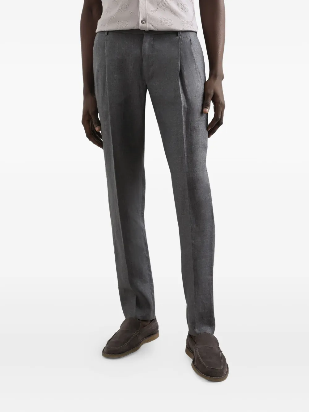 Dolce & Gabbana Linnen broek Grijs