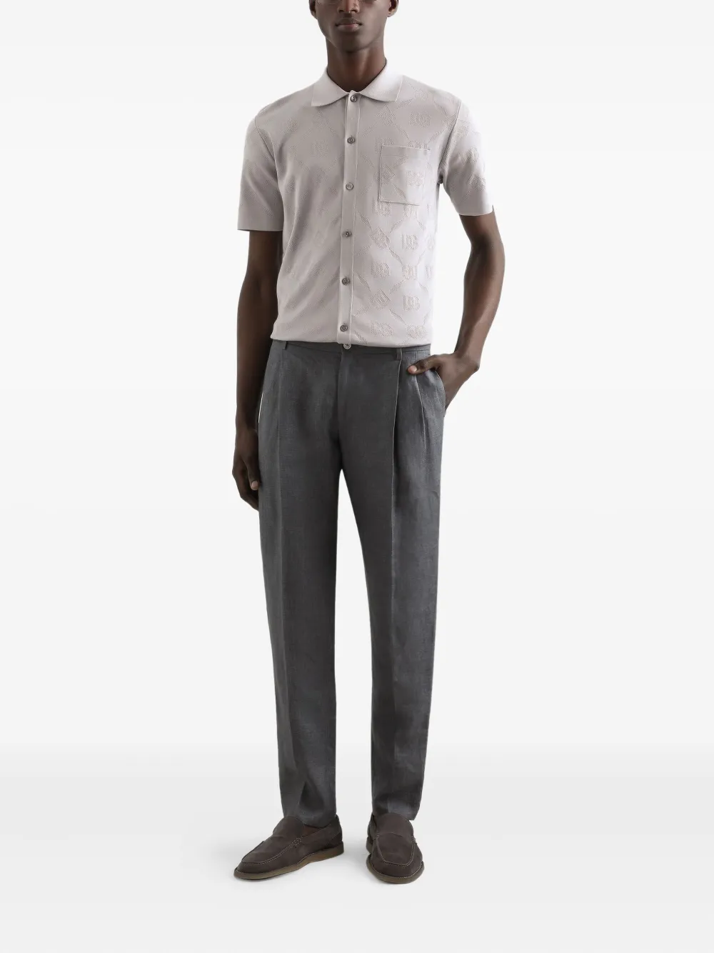Dolce & Gabbana Linnen broek - Grijs