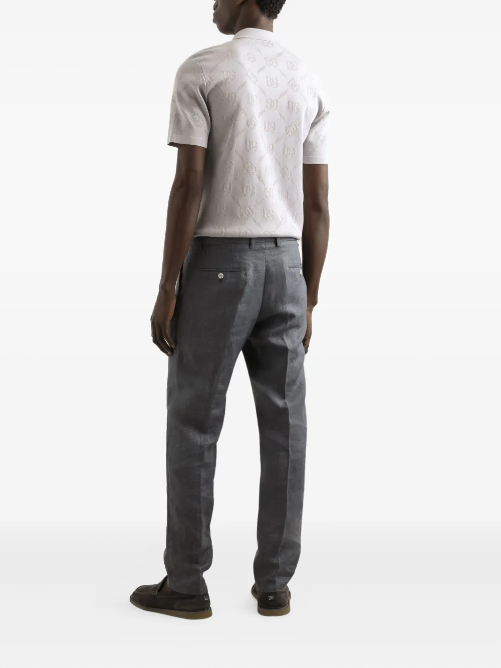 Dolce & Gabbana Linnen broek Grijs