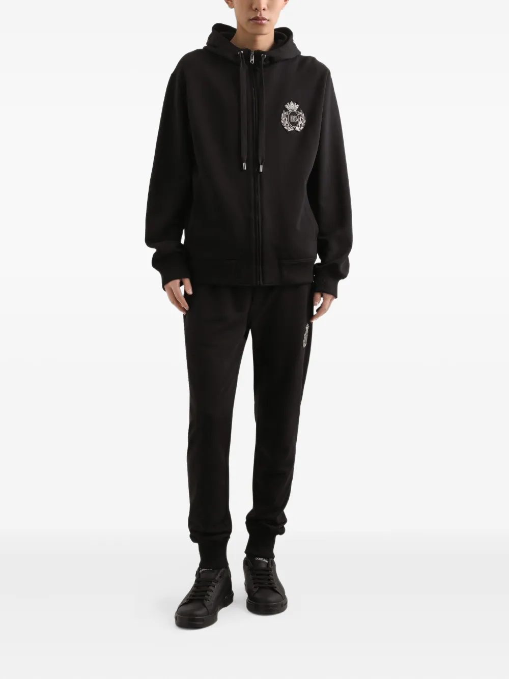 Dolce & Gabbana Trainingsbroek met geborduurd logo Zwart
