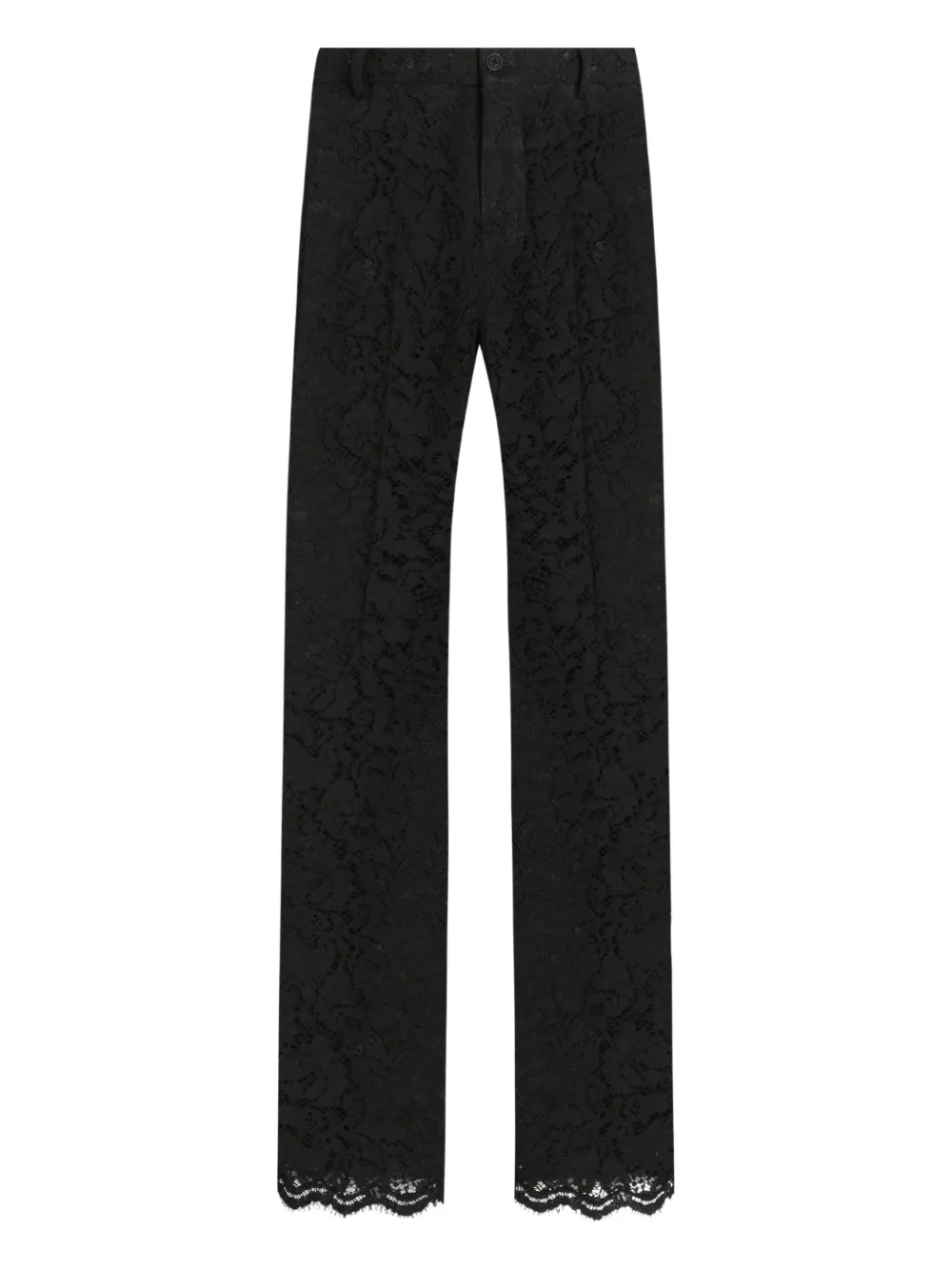 Dolce & Gabbana Broek met kant Zwart