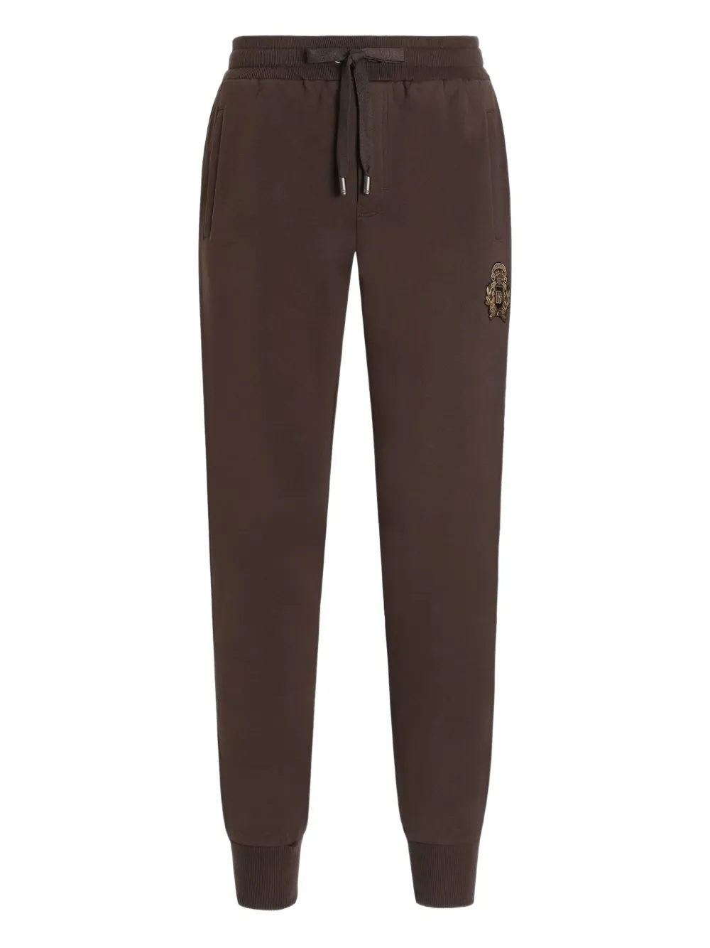 Dolce & Gabbana embroidered logo track pants | Brown | Image 1