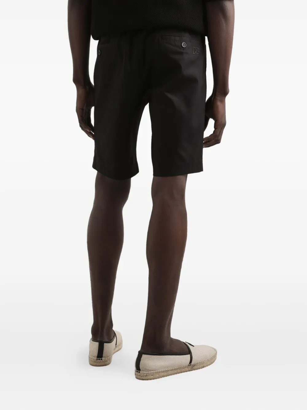 Dolce & Gabbana Bermuda shorts van stretch-katoen Zwart