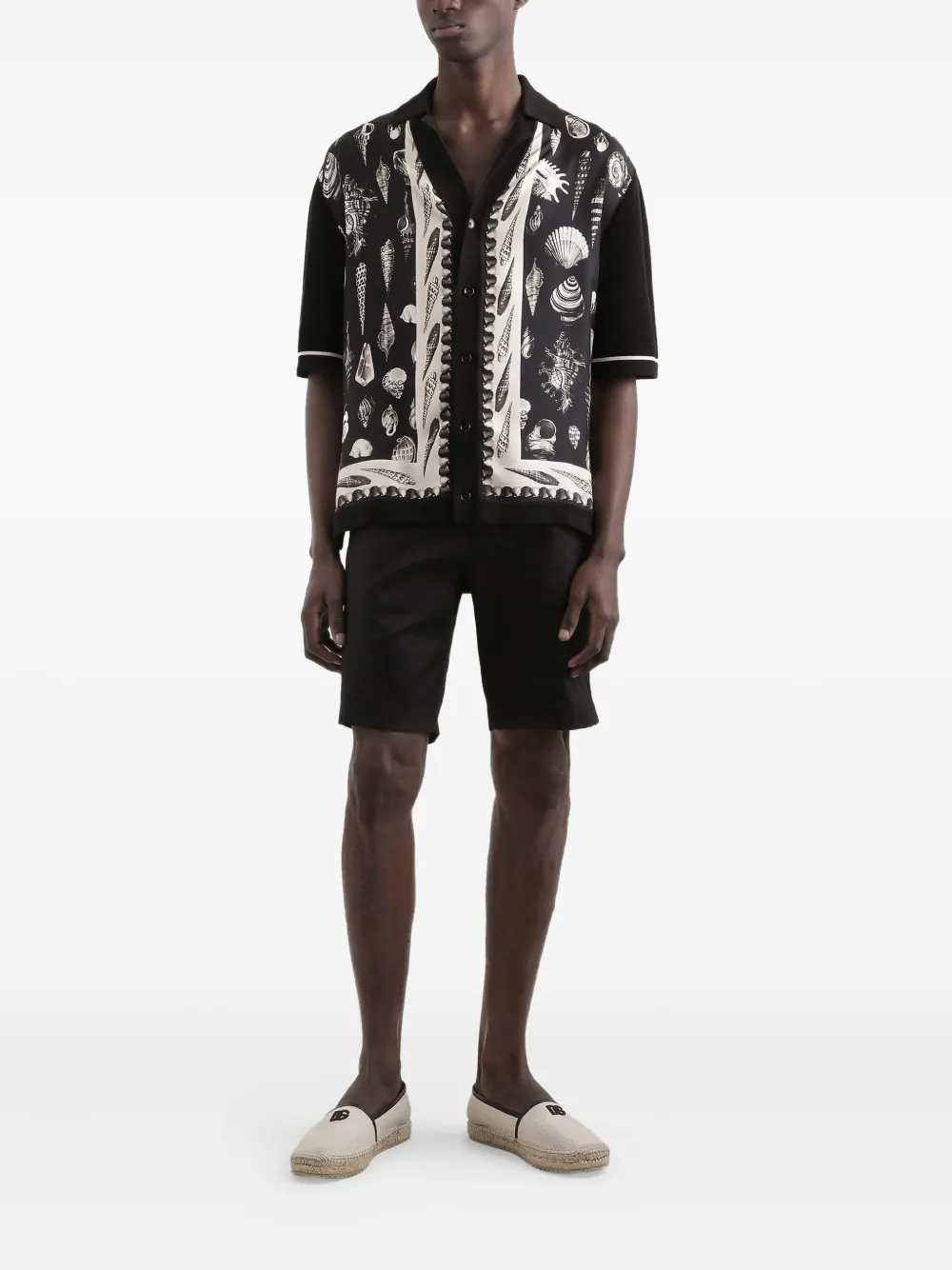 Dolce & Gabbana Bermuda shorts van stretch-katoen Zwart