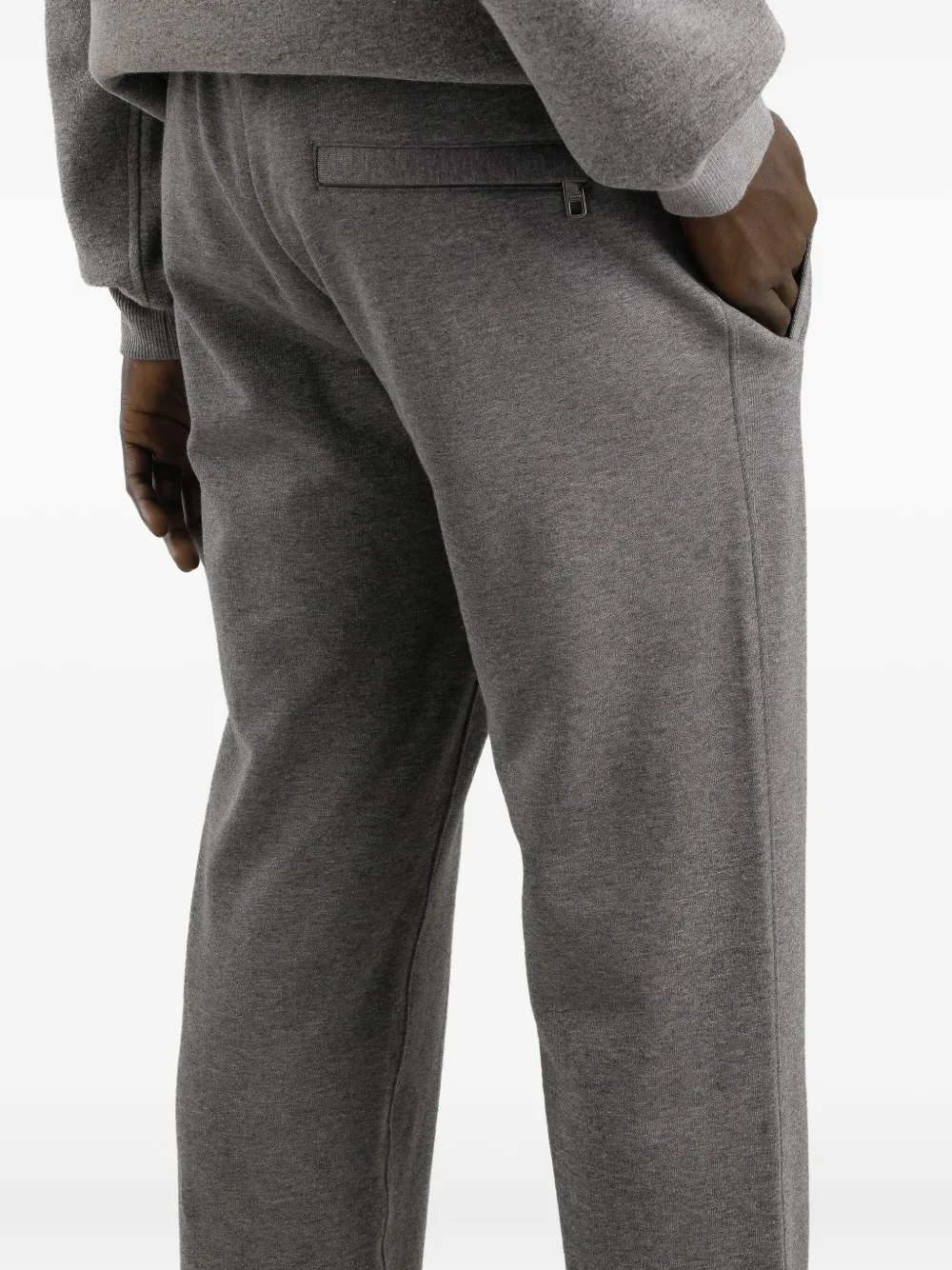Dolce & Gabbana Logo-embroidered Side-stripe Track Pants In Gray