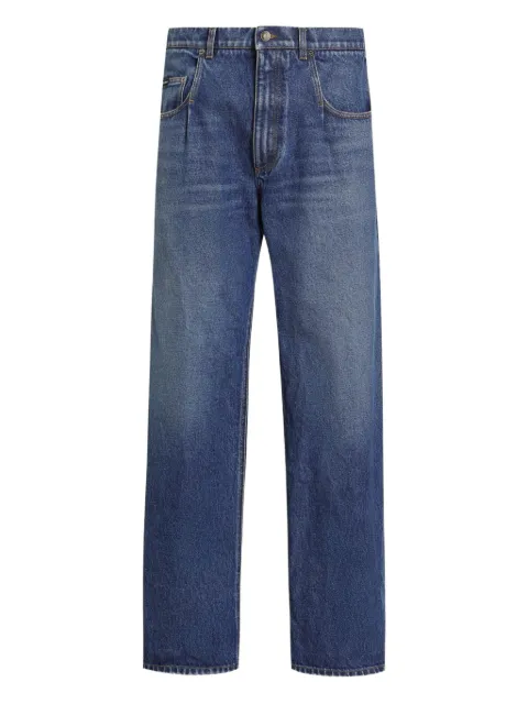 Dolce & Gabbana logo-plaque cotton jeans