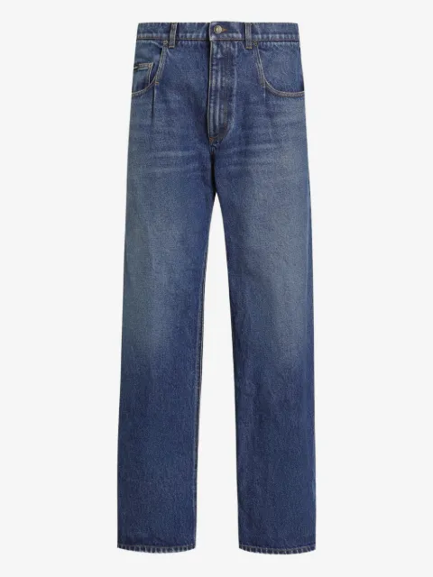 Dolce & Gabbana logo-plaque cotton jeans