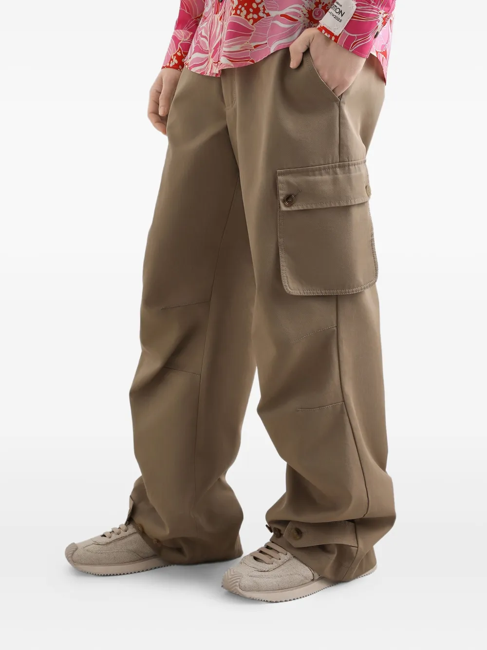Dolce & Gabbana Cargo broek met verstelbare enkels Beige