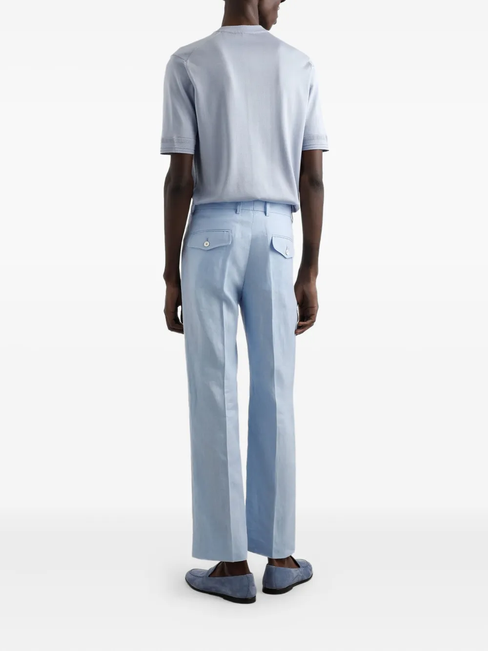 Dolce & Gabbana Linnen broek Blauw