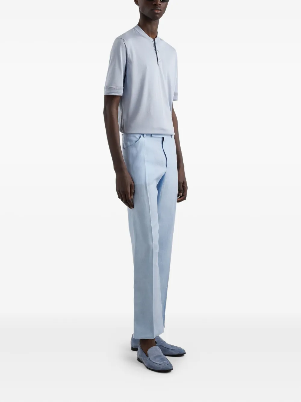 Dolce & Gabbana Linnen broek - Blauw