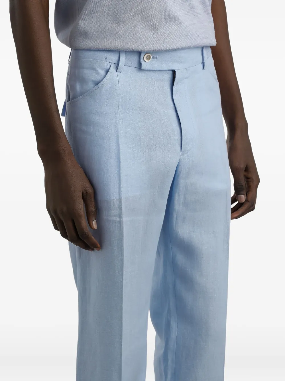 Dolce & Gabbana Linnen broek Blauw