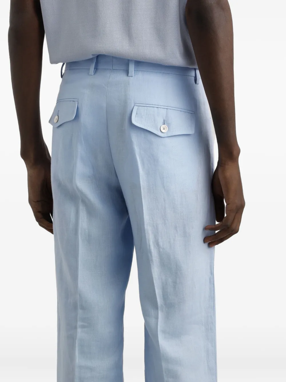 Dolce & Gabbana Linnen broek Blauw