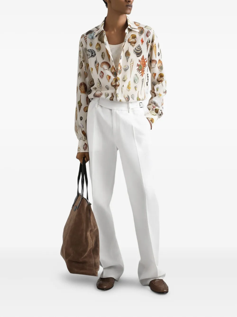 Dolce & Gabbana Linnen broek - Wit