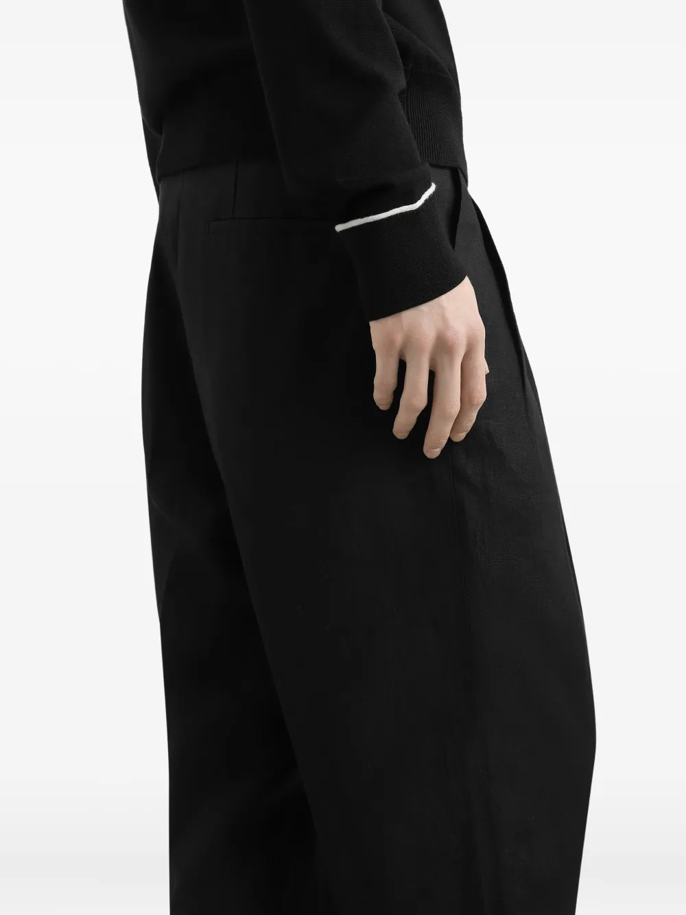 Dolce & Gabbana Linnen broek Zwart
