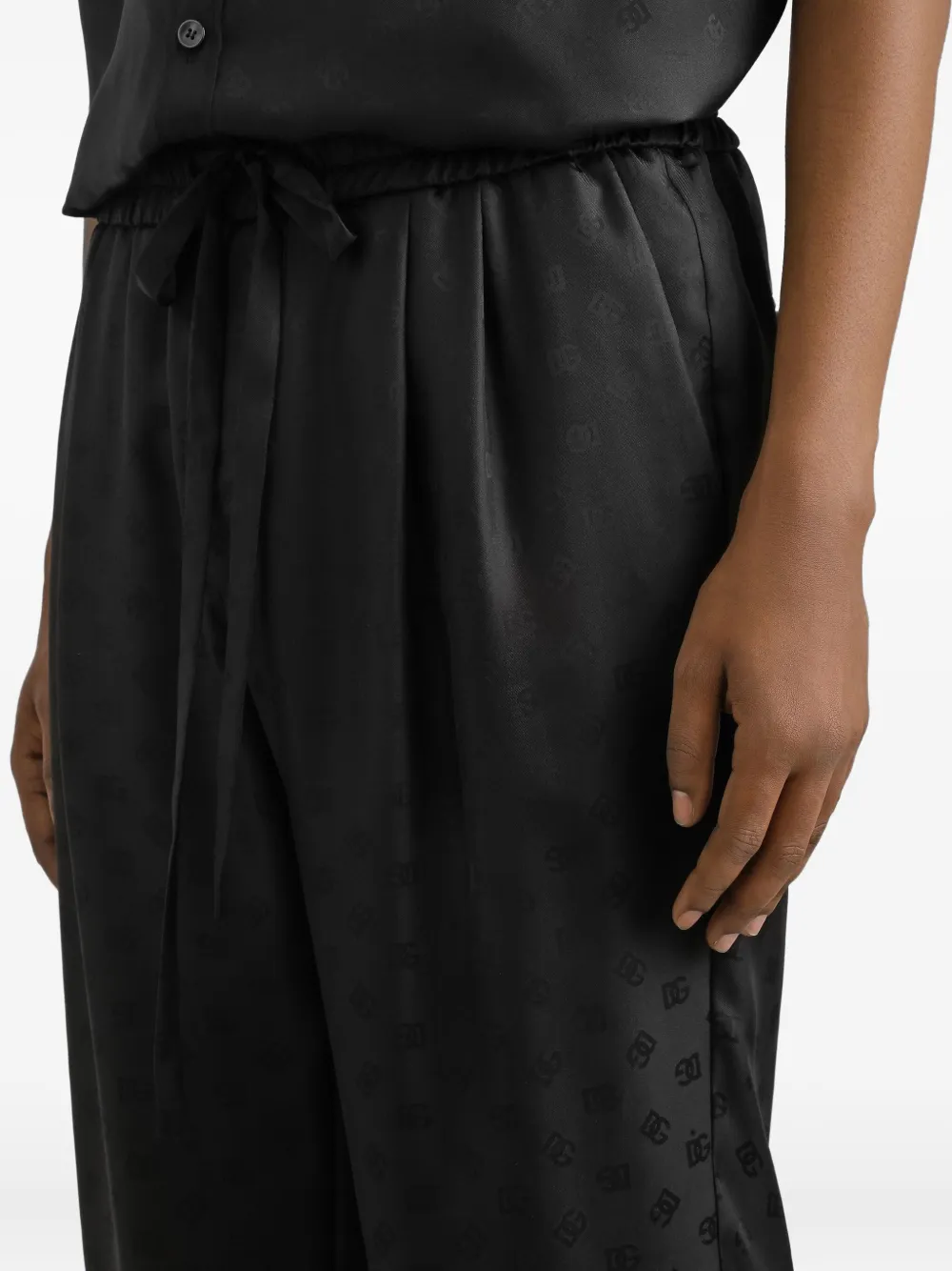 Dolce & Gabbana Broek met jacquard Zwart