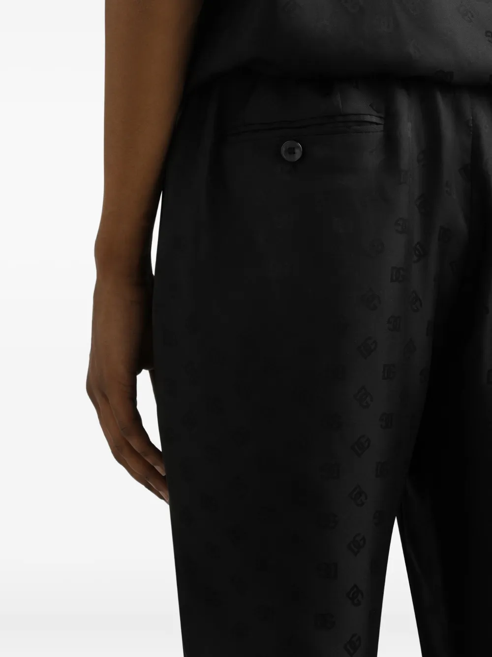 Dolce & Gabbana Broek met jacquard Zwart