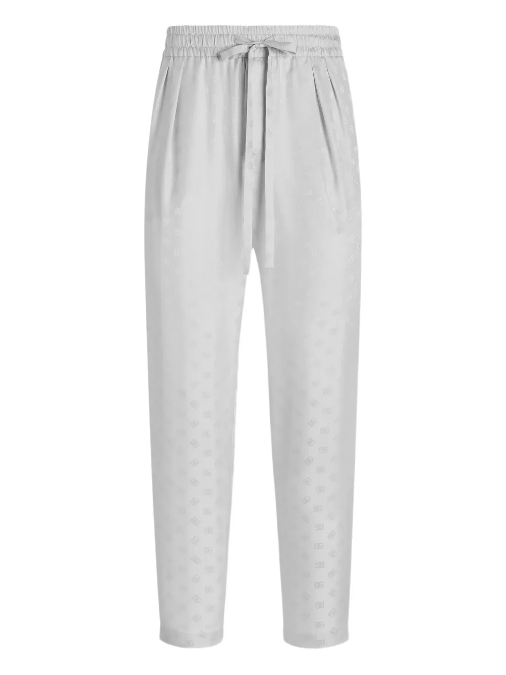 Dolce & Gabbana Broek met trekkoordtaille Grijs