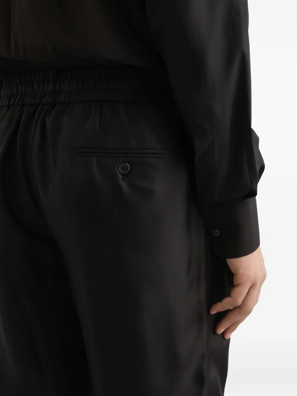 Dolce & Gabbana elasticated-waist trousers Zwart