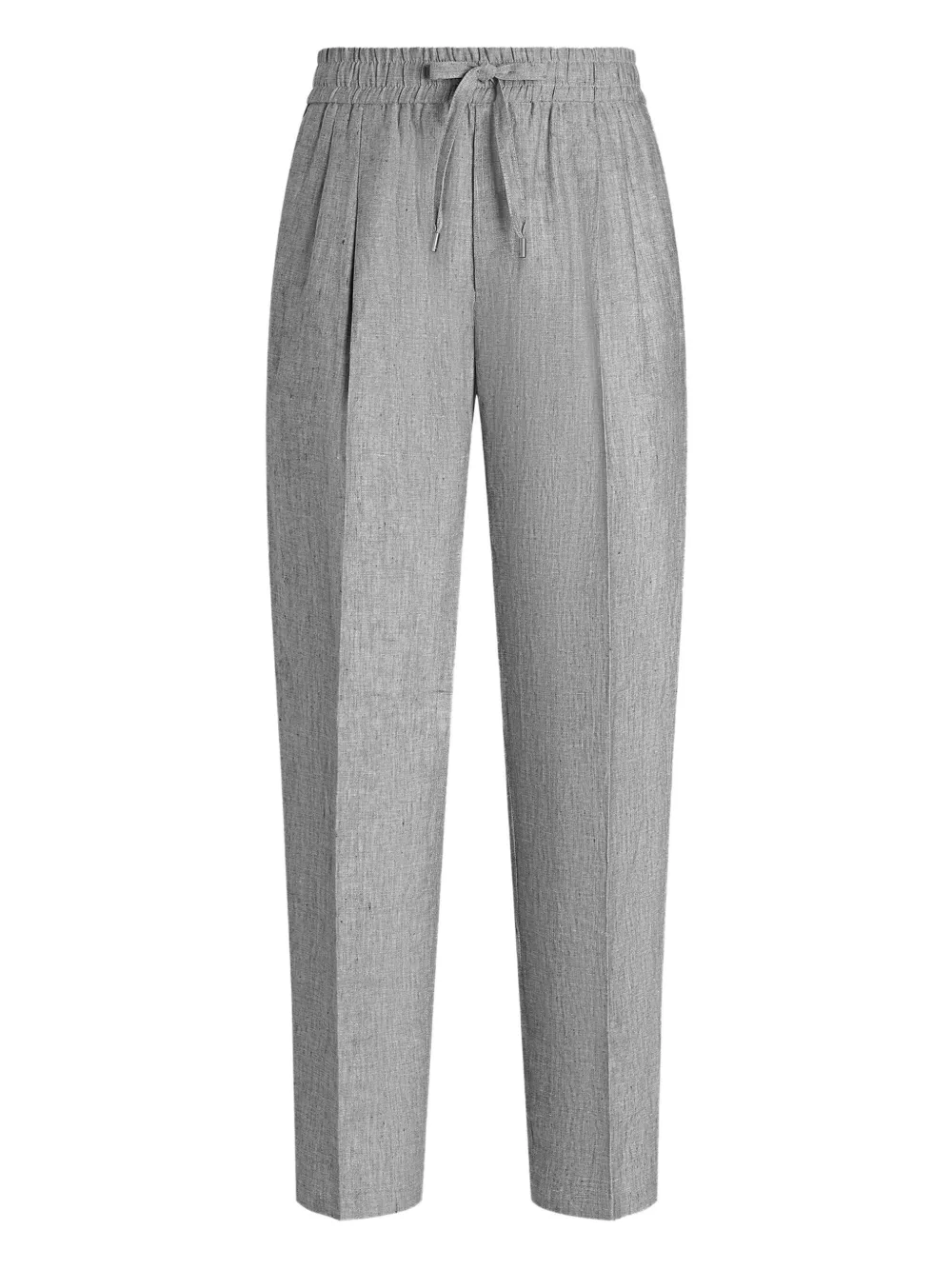 Dolce & Gabbana Drawstring Pleated Trousers In Gray