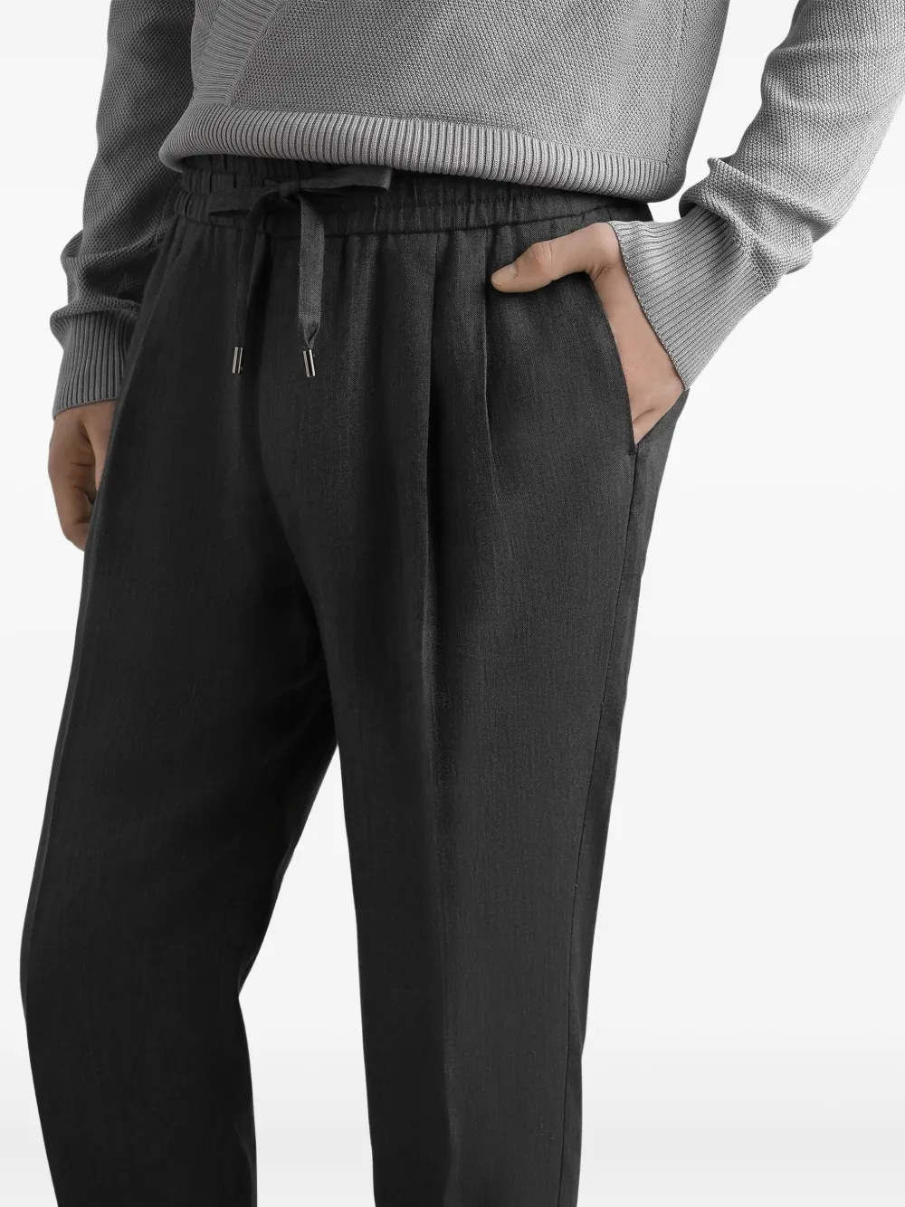 Dolce & Gabbana Pantalon met trekkoord Grijs