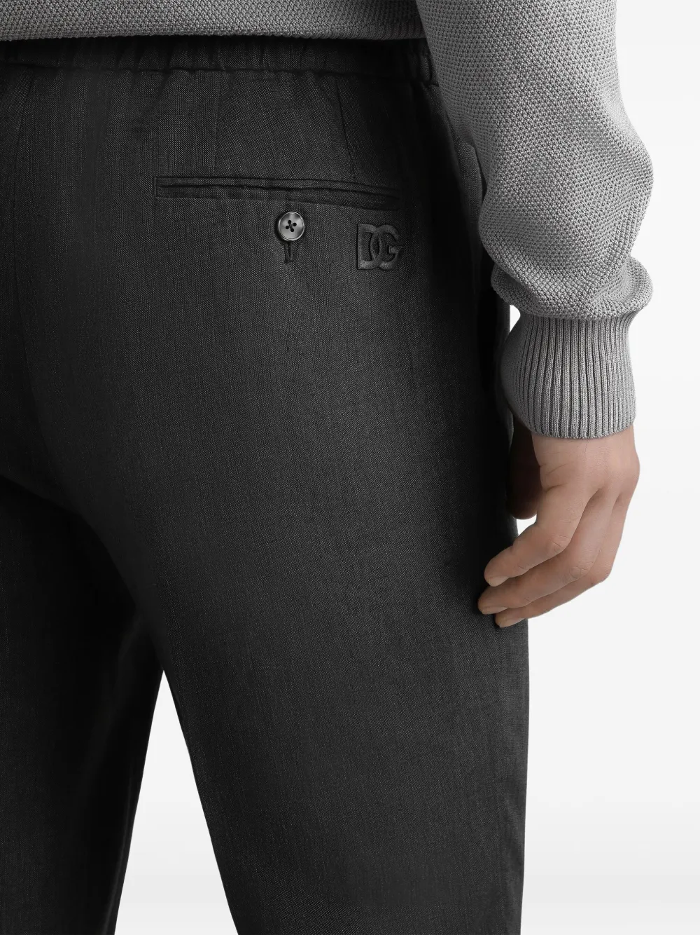 Dolce & Gabbana Pantalon met trekkoord Grijs