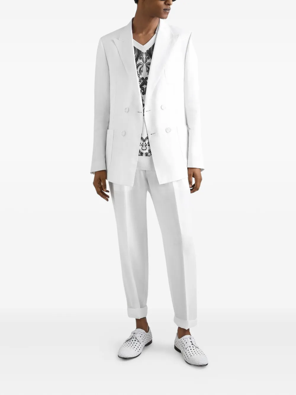 Dolce & Gabbana linen tapered trousers | Tapered Pants | Image 2