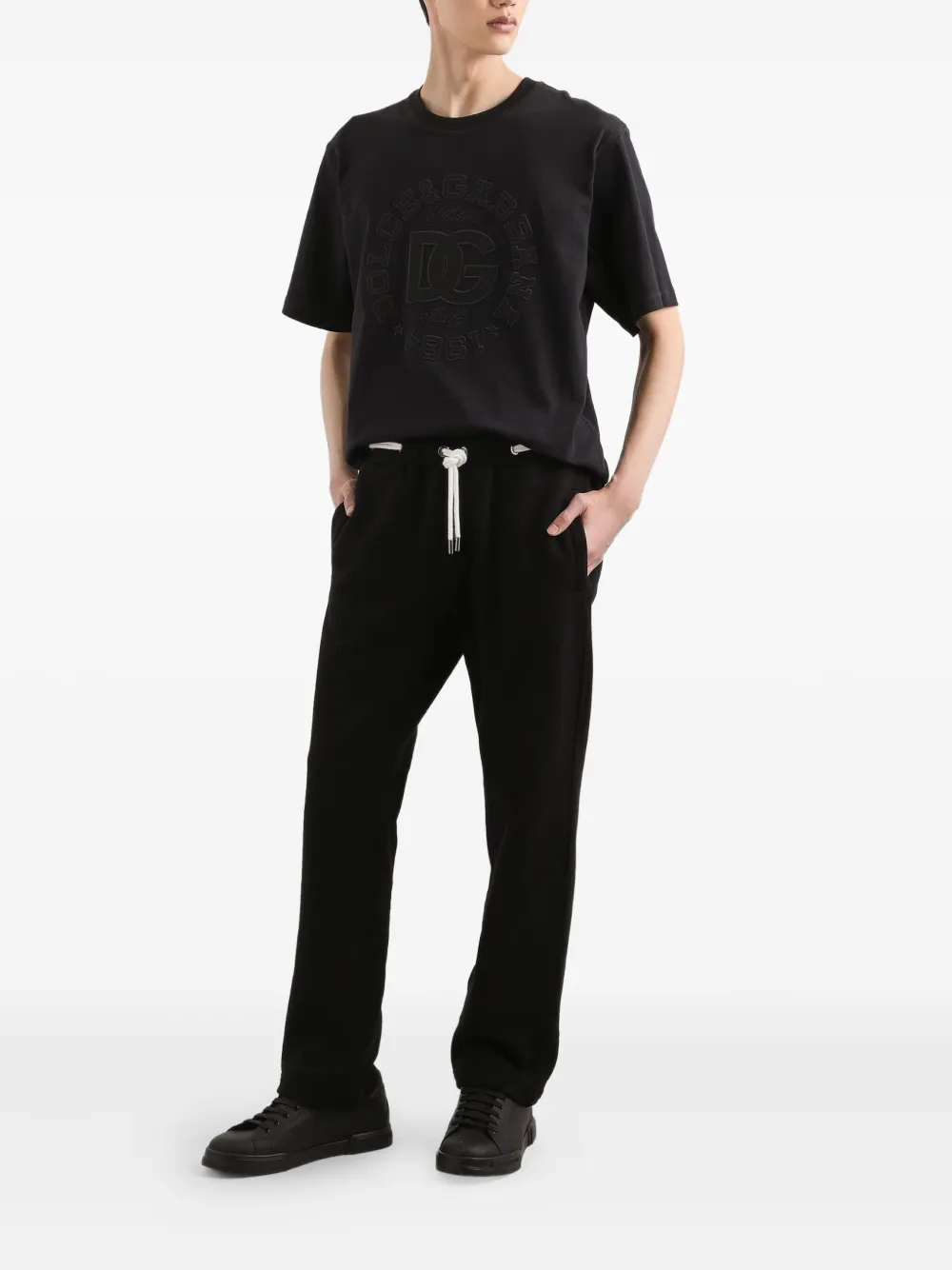 Dolce & Gabbana Trainingsbroek met trekkoordtaille - Zwart