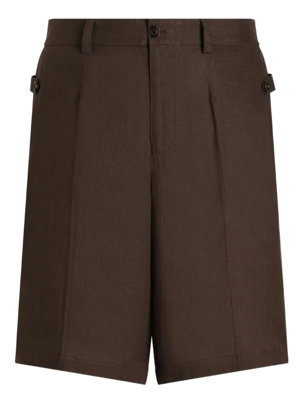 Dolce & Gabbana Bermuda shorts van linnenblend Bruin