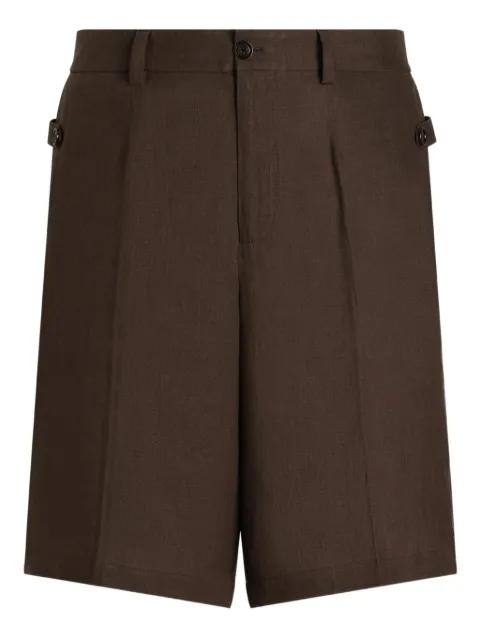 Dolce & Gabbana linen-blend bermuda shorts
