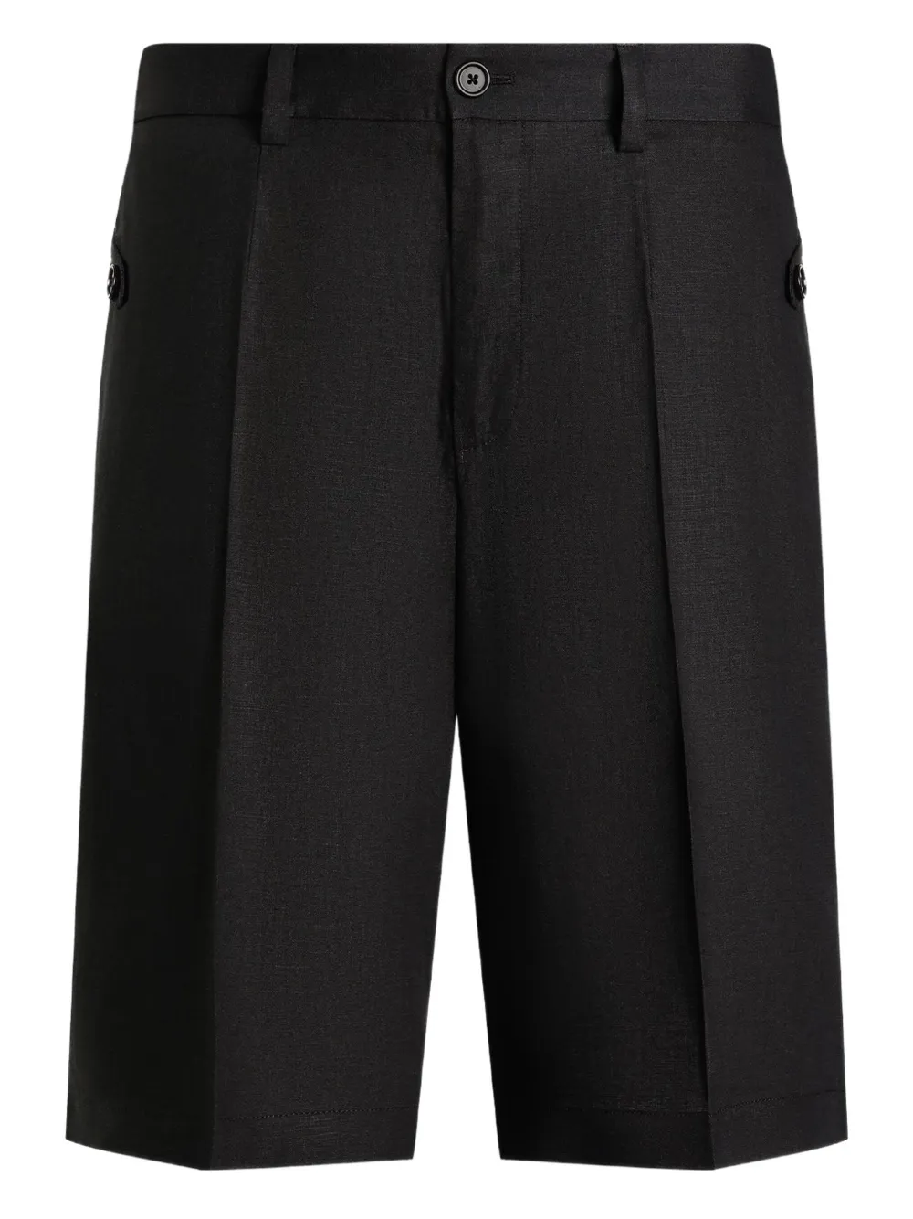 Dolce & Gabbana pleated button-fastening shorts | Black | Image 1