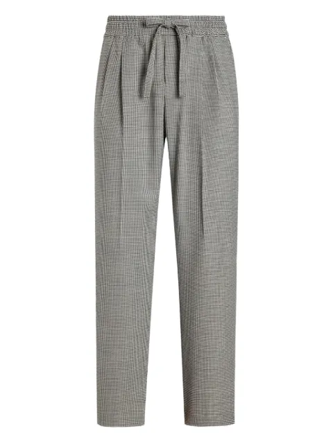 Dolce & Gabbana houndstooth pleat-detail trousers