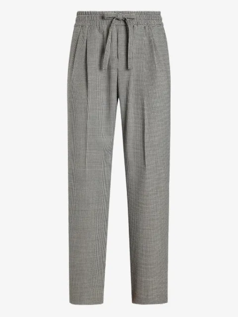 Dolce & Gabbana houndstooth pleat-detail trousers