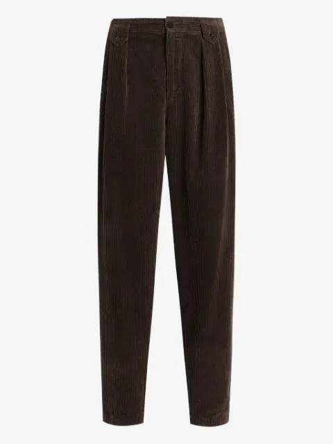 Dolce & Gabbana pleated corduroy regular trousers