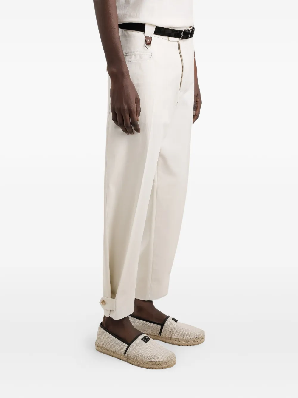 Dolce & Gabbana Broek met zak met ceintuur Beige