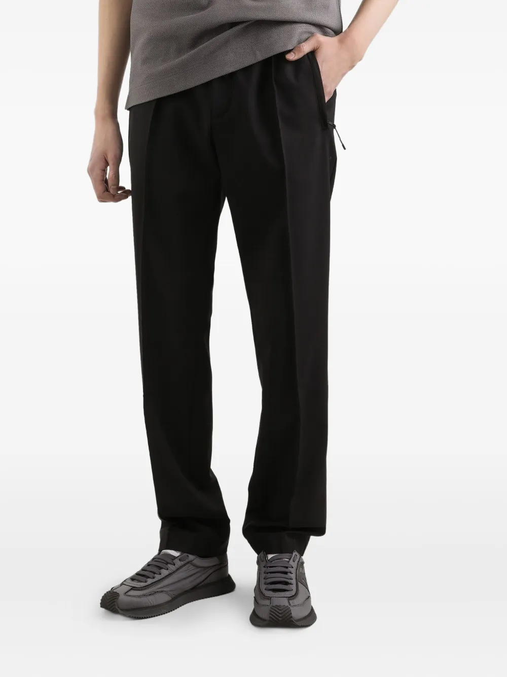 Dolce & Gabbana Broek met trekkoordtaille Zwart