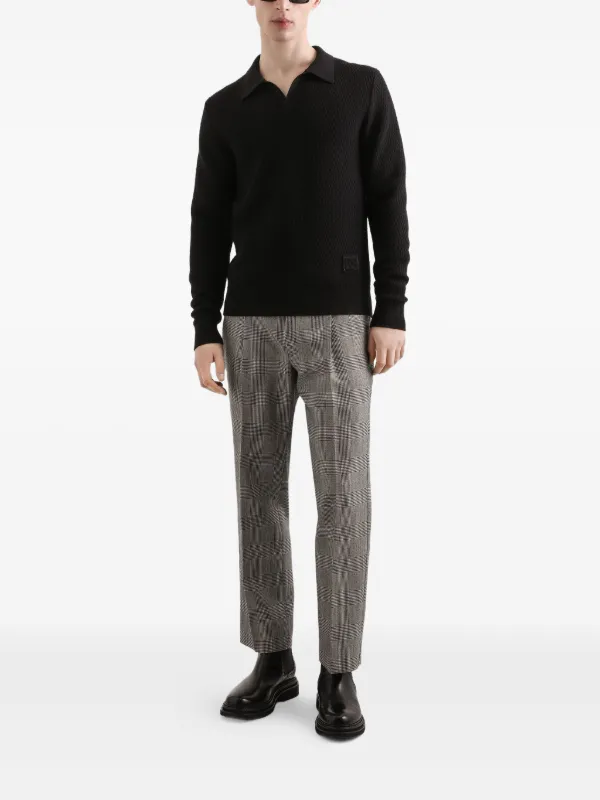 Dolce&Gabbana グレー パンツ Dolce & Gabbana チェック タックパンツ | グレー | FARFETCH JP